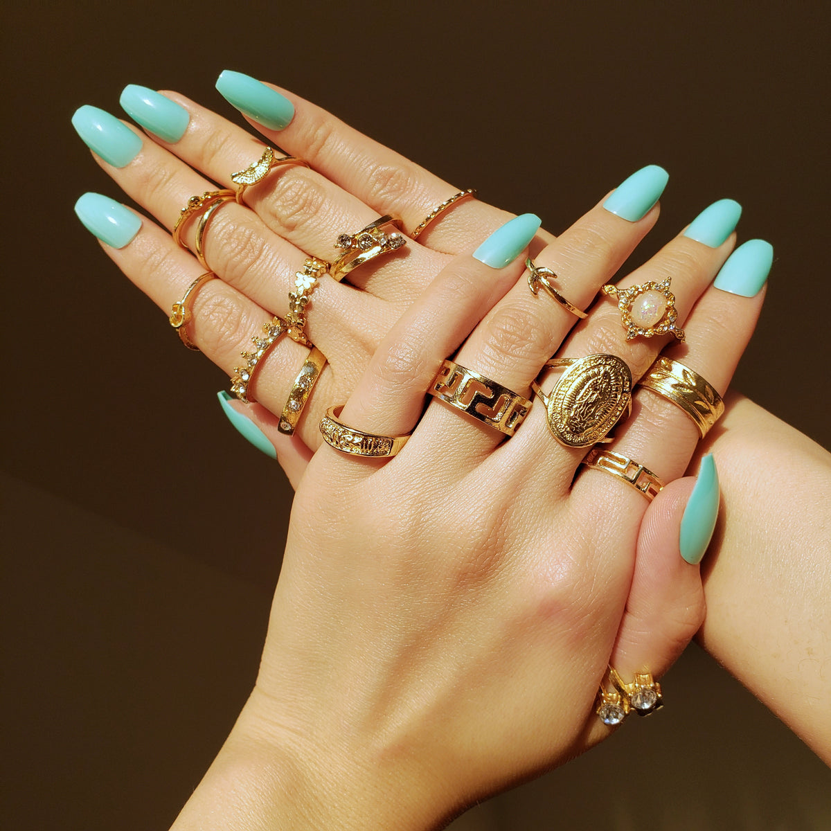 PANTIDE 67Pcs Vintage Knuckle Rings Set Stackable Finger