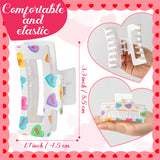 PANTIDE Valentine's Day Hair Claw Clips for Women Girls - Conversation Love Heart Rectangle Nonslip Banana Hair Clips, Thin Thick Short Long Curly Hair Accessories, Valentines Day Birthday Gift