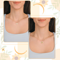 PANTIDE Christian Daisy Locket Necklace for Women Girls - God Is Within Her She Will Not Fail Engraved Faith Religious Necklace Inspirational Stainless Steel Necklace Jewelry Birthday Gift (Gold)