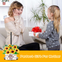 PANTIDE Mother’s Day Gifts Sunflower Paper Towel Holder Gifts for Mom - Best Mother Ever Standing Paper Towel Roll Holder Kitchen Decor Supplies Home Decoration Birthday Presents from Daughter Son