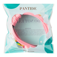 PANTIDE Candy Jeweled Knotted Headband - Rainbow Lollipop Rhinestone Crystal Embellished Preppy Headband Non Slip Wide Top Knot Fashion Hairband Hair Accessories Birthday Gift for Women Girls (Pink)