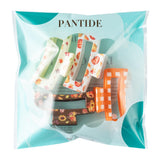 PANTIDE 4Pcs Fall Hair Claw Clips for Women Girls - Thanksgiving Autumn Maple Leaf Pumpkin Checkered Rectangle Nonslip Banana Hair Clips, Thin Thick Short Long Curly Accessories, Harvest Party Gift