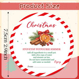 PANTIDE 108Pcs Christmas Stovetop Potpourri Tag Gift Stickers (Red White)