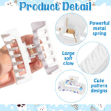 PANTIDE 8Pcs Dental Hair Claw Clips for Hygienist Assistant Women Girls