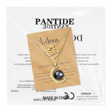 PANTIDE 3Pcs Libra Zodiac Crescent Moon Layer Necklaces for Women Girls