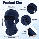 PANTIDE Christian Ski Mask Balaclava - 6Pcs Religious Cross Full Face Mask Cover, Faith Jesus Cold Weather Neck Head Gaiter Protection Balaclava, for Winter Snowboarding Motorcycle Outdoor Sports