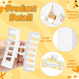 PANTIDE 4Pcs Childhood Cancer Awareness Hair Claw Clip for Women Girls