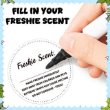 PANTIDE 500 Count Freshiess Scent Care Instruction Stickers (White)