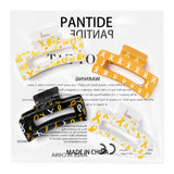 PANTIDE 4Pcs Childhood Cancer Awareness Hair Claw Clip for Women Girls
