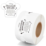PANTIDE 500 Count Cottage Food Law Labels Sticker White Chef Hat Shaped