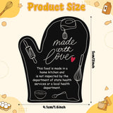 PANTIDE 500 Count Made with Love Cottage Food Law Labels Stickers (Black)