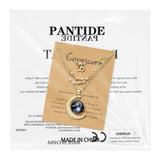 PANTIDE 3Pcs Capricorn Zodiac Crescent Moon Layer Necklaces for Women Girls