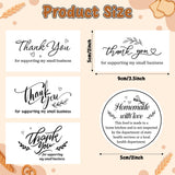 PANTIDE 500 Count Cottage Food Law Labels Stickers & 120Pcs Thank You Card