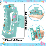 PANTIDE 4Pcs NICU Nurse Hair Claw Clips for Women Girls Midwife Doctor