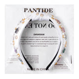 PANTIDE Paw Print Jeweled Knotted Headband for Women Girls
