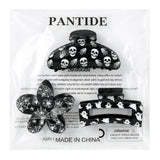 PANTIDE 3Pcs Halloween Spooky Spider Web Hair Claw Clips for Women Girls