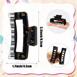 PANTIDE 4Pcs Colorful Musical Notes Hair Claw Clips for Women Girls