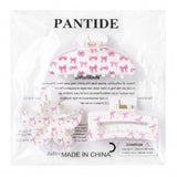 PANTIDE 3Pcs Coquette Pink Bow Hair Claw Clips for Women Girls