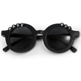 PANTIDE Page Boy Sunglasses - Ring Bearer Security Round Shaped Sunglasses, Wedding Engagement Party Favors Outdoor Beach Glasses Accessories, Cute Eyewear Gift for Little Boy (Black)
