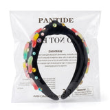 PANTIDE Colorful Gummy Worms Jeweled Knotted Headband for Women Girls