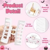 PANTIDE 4Pcs Pink Halloween Cute Ghost Hair Claw Clips for Women Girls