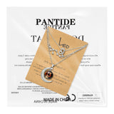 PANTIDE 3Pcs Leo Zodiac Crescent Moon Layer Necklaces for Women Girls