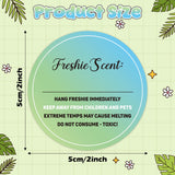 PANTIDE 500 Count Freshiess Scent Care Instruction Stickers (Green Blue)