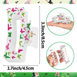 PANTIDE 4Pcs Pink and Green Sister Hair Claw Clips for Women Girls