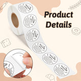 PANTIDE 500 Count Cottage Food Law Labels Stickers & 120Pcs Thank You Card