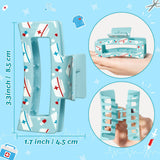 PANTIDE 8Pcs Nurse Hair Claw Clips for Women Girls - Cute Medical Heart Rectangle Nonslip Banana Hair Clips, Thin Thick Short Long Curly Accessories, Nurses Day Gift for Nursing Student Doctors