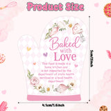 PANTIDE 500 Count Baked with Love Cottage Food Law Labels Stickers (Pink)