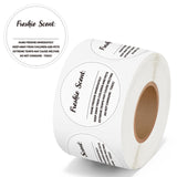 PANTIDE 500 Count Freshiess Scent Care Instruction Stickers (White)