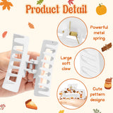 PANTIDE 4Pcs Fall Thanksgiving Pumpkin Spice Hair Claw Clip for Women Girl