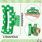 PANTIDE 4Pcs Golf Hair Claw Clips for Women Girls - Golf Ball Club Sport Rectangle Nonslip Banana Hair Clips, Thin Thick Short Long Curly Hair Accessories, Game Day Party Birthday Gifts