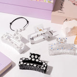 PANTIDE 4Pcs Volleyball Hair Claw Clips for Women Girls - Sport Game Day Rectangle Nonslip Banana Hair Clips, Thin Thick Short Long Curly Hair Accessories, School Volleyball Party Birthday Fans Gift