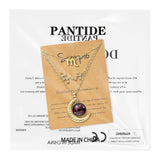 PANTIDE 3Pcs Scorpio Zodiac Crescent Moon Layer Necklaces for Women Girls