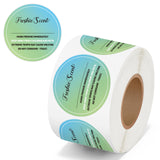 PANTIDE 500 Count Freshiess Scent Care Instruction Stickers (Green Blue)
