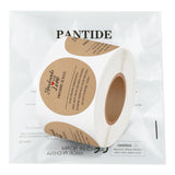PANTIDE 500 Count Freshie Scent Care Instruction Sticker Handmade with Love