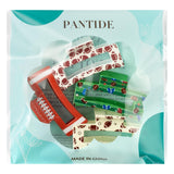 PANTIDE 4Pcs Football Hair Claw Clips for Women Girls - Sport Game Day Rectangle Nonslip Clips Hair Accessories for School Daily Football Party Favor Small Gifts Strong Hold for Thin Thick Curly
