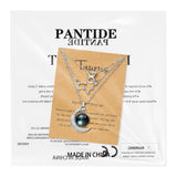 PANTIDE 3Pcs Taurus Zodiac Crescent Moon Layer Necklaces for Women Girls