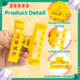PANTIDE 4Pcs Softball Hair Claw Clips for Women Girls - Sport Game Day Rectangle Nonslip Banana Hair Clips, Thin Thick Short Long Curly Hair Accessories, School Daily Softball Party Birthday Gift