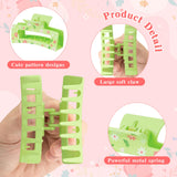 PANTIDE 8Pcs Spring Flowers Hair Claw Clips for Women Girls - Cute Flower Floral Rectangle Nonslip Banana Acrylic Hair Clips, Thin Thick Short Long Curly Accessories, Spring Summer Party Birthday Gift