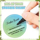 PANTIDE 500 Count Freshiess Scent Care Instruction Stickers (Green Blue)
