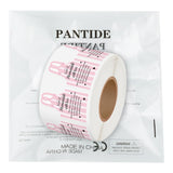 PANTIDE 500 Count Cottage Food Law Labels Sticker Pink Apron Shaped