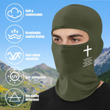 PANTIDE Christian Ski Mask Balaclava - 6Pcs Religious Cross Full Face Mask Cover, Faith Jesus Cold Weather Neck Head Gaiter Protection Balaclava, for Winter Snowboarding Motorcycle Outdoor Sports