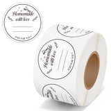 PANTIDE 500 Count Homemade with Love Canning Labels Stickers with Lines