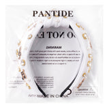 PANTIDE Musical Notes Jeweled Knotted Headband for Music Lover Women Girls