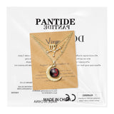 PANTIDE 3Pcs Virgo Zodiac Crescent Moon Layer Necklaces for Women Girls