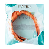 PANTIDE Fall Jeweled Knotted Headband - Thanksgiving Day Gift Hair Accessories Pearl Rhinestone Embellished Headband Autumn Fashion Hairband Birthday Wedding for Women Girl (Orange)
