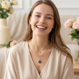 PANTIDE 3Pcs Capricorn Zodiac Crescent Moon Layer Necklaces for Women Girls